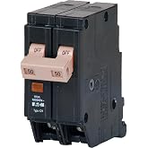 EATON CHF250 Series 50A DP Circuit Breaker, No Size, Black