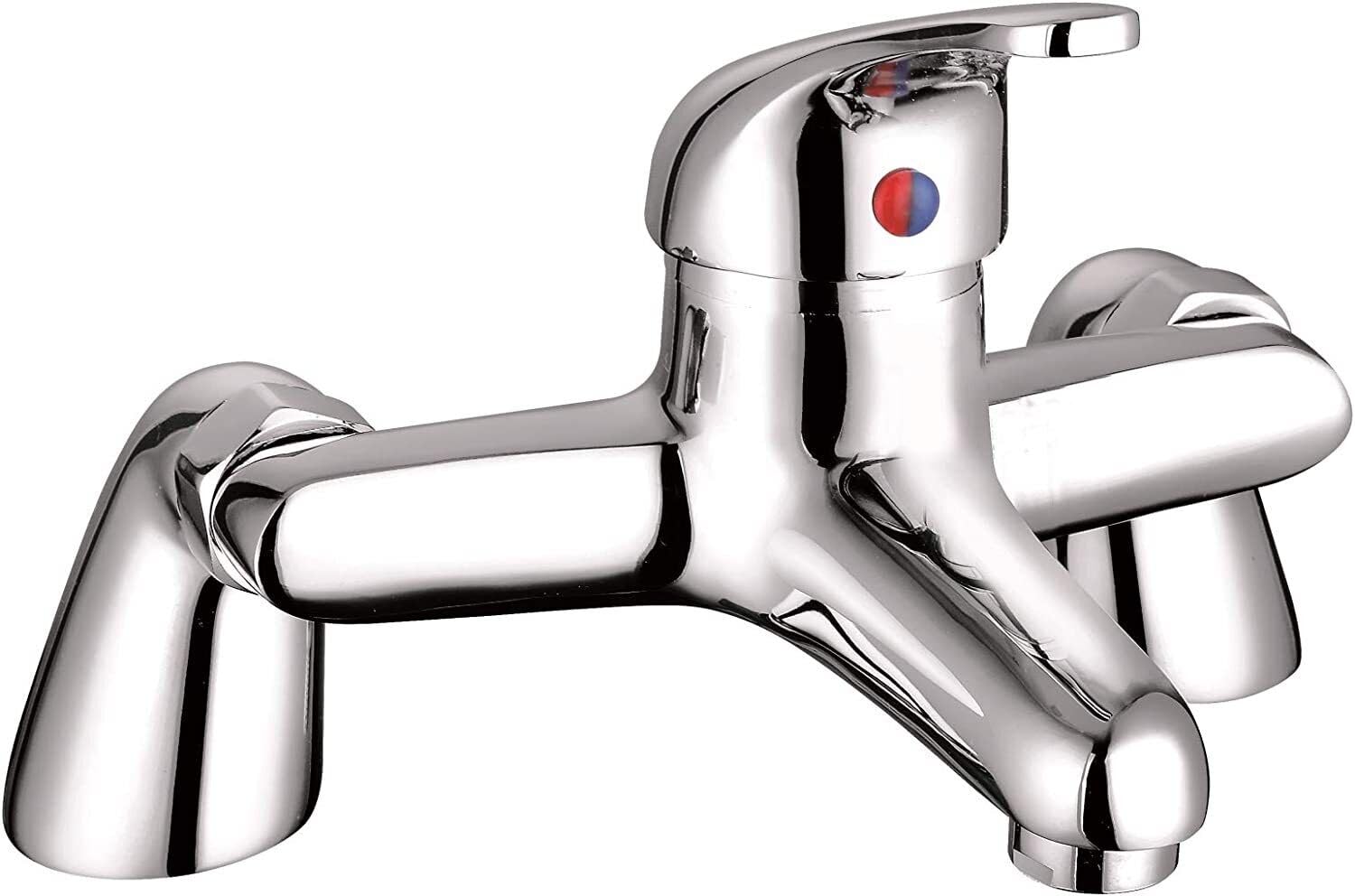 Veebath Bath Filler Tap, Bathroom Taps Shower Mixer Tap, Bath Tub Single Lever Tap, Bath and Basin Taps, Chrome Finish with G3/4", Shower Mixer with Modern Design