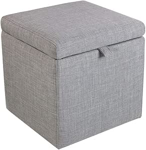 Reposapiés taburete del almacenaje Caja Cubo Puff Silla Otomana