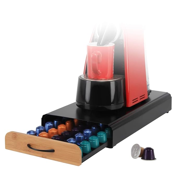 Flagship Coffee Pod Holder Capsule Display Storage Drawer for Nespresso