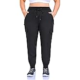 ZERDOCEAN Women's Plus Size Hiking Pants Lightweight Quick Dry Cargo Joggers Athletic Pants