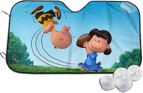 Amazon Co Jp 壁紙3チャーリーブラウン 車用 サンシェード 車 フロント 遮光 断熱 簡単取り付け 丈夫で長持ち 自動車内部の老化防止 フロントガラス用 車 バイク