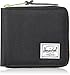 Herschel Supply Co. Men's Walt RFID Blocking Full Zip Wallet, Black