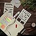 Journal Stencils, 20 PCS Plastic Planner Stencil with Different Patterns for Journaling/Scrap Booking/Notebook/Diary/Drawing/Card and DIY Craft, 4X7 Inch, White