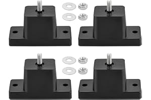MAOPINER 4 Pack Rubber Vibration Isolator Mounting Bracket, Anti-Vibration Rubber Isolator Mounts for Outdoor Mini Split Air Conditioner Condenser