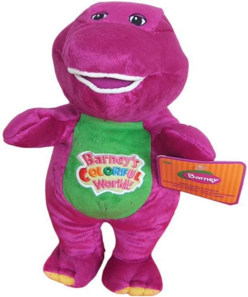 AutoKing Best Pal Barney Dinosaur Hug Singing I Love You Musical Colorful World Plush Doll 16"