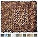 iunio Camo Netting Camouflage Netting, Camo Net Bulk Roll Camouflage Mesh Nets for Hunting Blind Deer Stand Military Party Decorations Sunshade Camping Shooting (16.4ftx4.9ft, Desert)