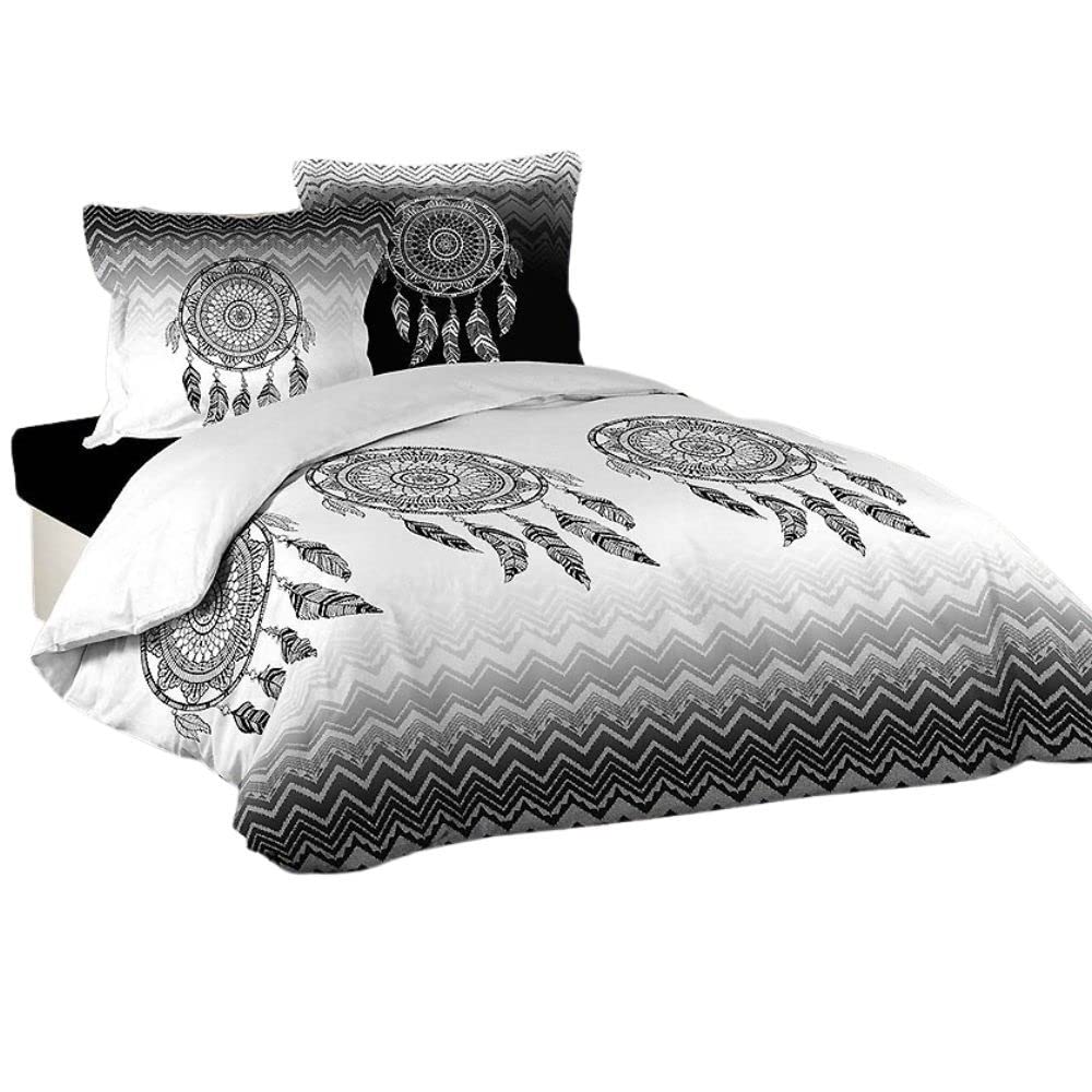 Douceur d'Intérieur Cotton Duvet Cover Set 240 x 260 cm Multi-Coloured — image 1