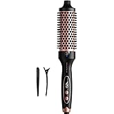 Wavytalk Blowout Boost Thermal Brush, 1.5 inch Heated Round Brush Curling Iron for Blowout Look, Dual Voltage, Ceramic Tourmaline, Ionic Technology, 5 Temperature Settings