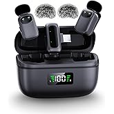 METTOMUS T1 mini Wireless Lavalier Microphone for iPhone/Android/iPad, 3-Level Noise Reduction, 30H Battery Life, AI Voice Changer, Lapel Microphone Wireless for Vlogging Video Recording Podcast