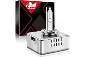 WinPower D5S Xenon HID Headlight Bulb, 6000K Cool White 35W Metal Stents Base High Low Beam Replacement Lights, Pack of 1