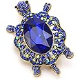GYAYU Women's Crystal Big Turtle Pin Brooch Girl Animal Decorative Jewelry