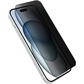 OtterBox iPhone 15 Premium Pro Glass Privacy Guard, Privacy Screen, Precision Fit, Flawless Touch Response, Easy Installation (ships in polybag)