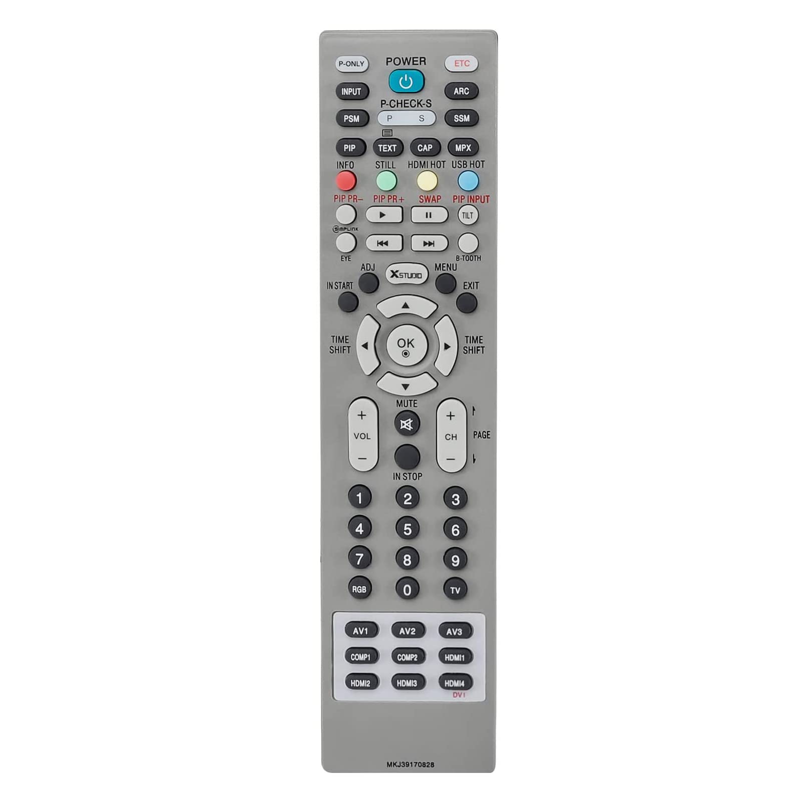 VINABTY MKJ39170828 Replacement Remote Control Compatible with LG TV DU27FB32C DU-27FB32C 24LV570M 24LV570M-UA 28LV570M 28LV570M-UA 32LV570M 32LV570M-UC 43LV570M 43LV570M-UC 49UH6500 60UH6550-UB
