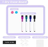 VUSIGN Small White Board 22 x 28 cm Magnetic Dry Erase Board with Markers view 5