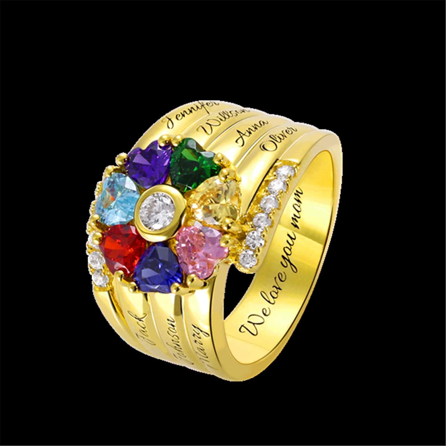 mothers rings and necklaces