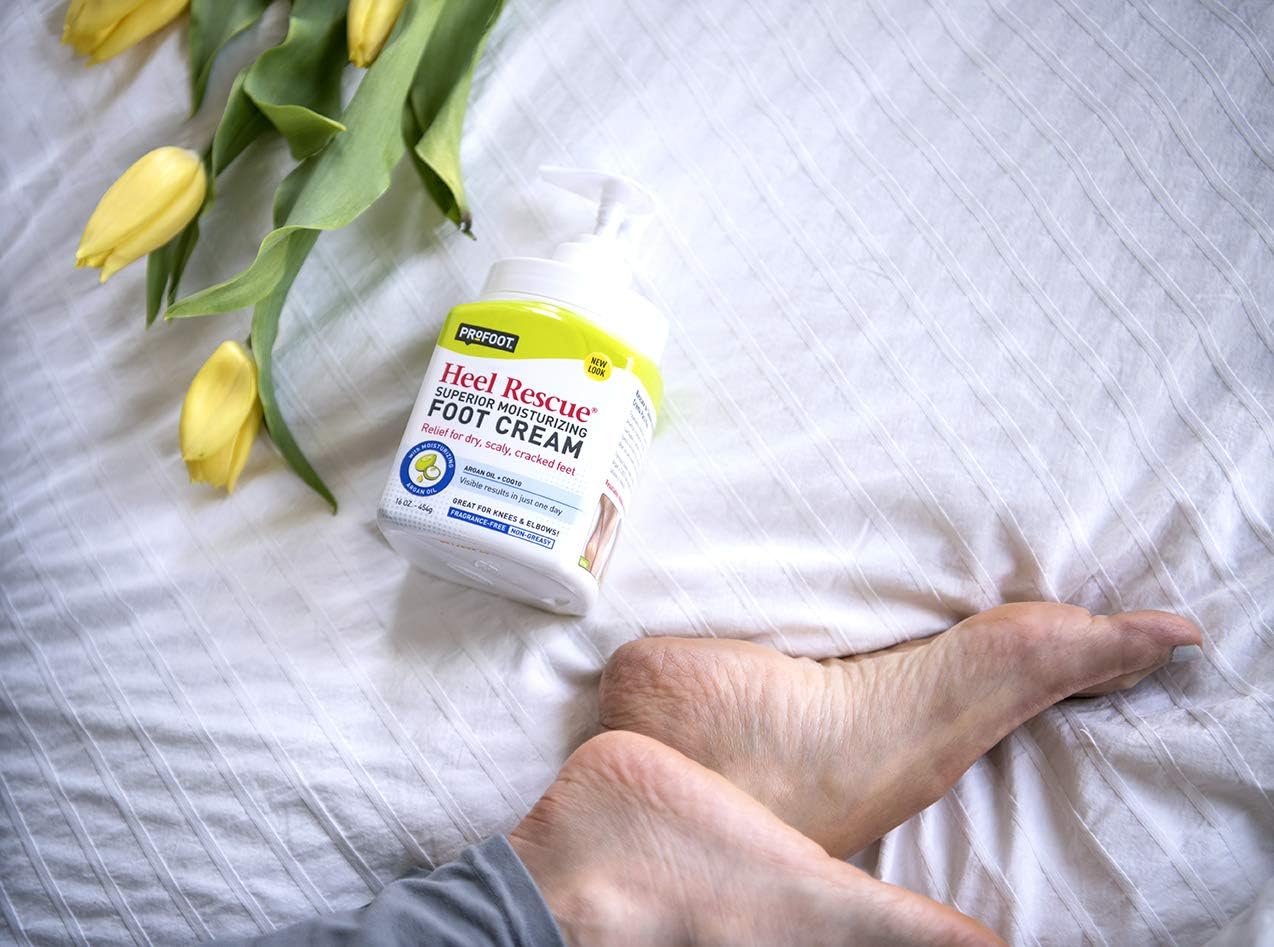 PROFOOT Heel Rescue Foot Cream, 16 Ounce (Pack of 3) Non-Greasy Foot Cream Ideal for Cracked Skin Calloused Skin or Chapped Skin on Feet Heels Elbows and Knees, Penetrates Moisturizes and Repairs: Health & Personal Care