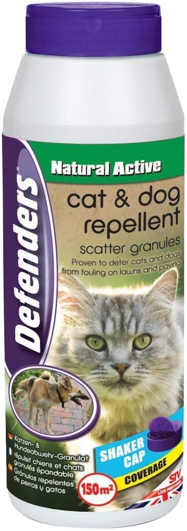 3X450 g Cat and Dog Scatter Granules (Humane Treatment, Deterrent for Gardens, Covers Up to 150 sq m)