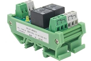 GAEYAELE 2 Channel Relay Module AC/DC 12V Relay Interface