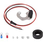 Pasurmu 1442 12V Electronic Ignition Conversion Kit Compatible with IHC 4 Cylinder Engines - Replace Factory Single Point 353898RI Distributor