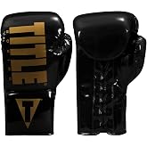 TITLE Boxing Inferno Intensity Lace Training Gloves - MMA, Kickboxing, Punching Bag, Sparring - 14, 16, 18oz