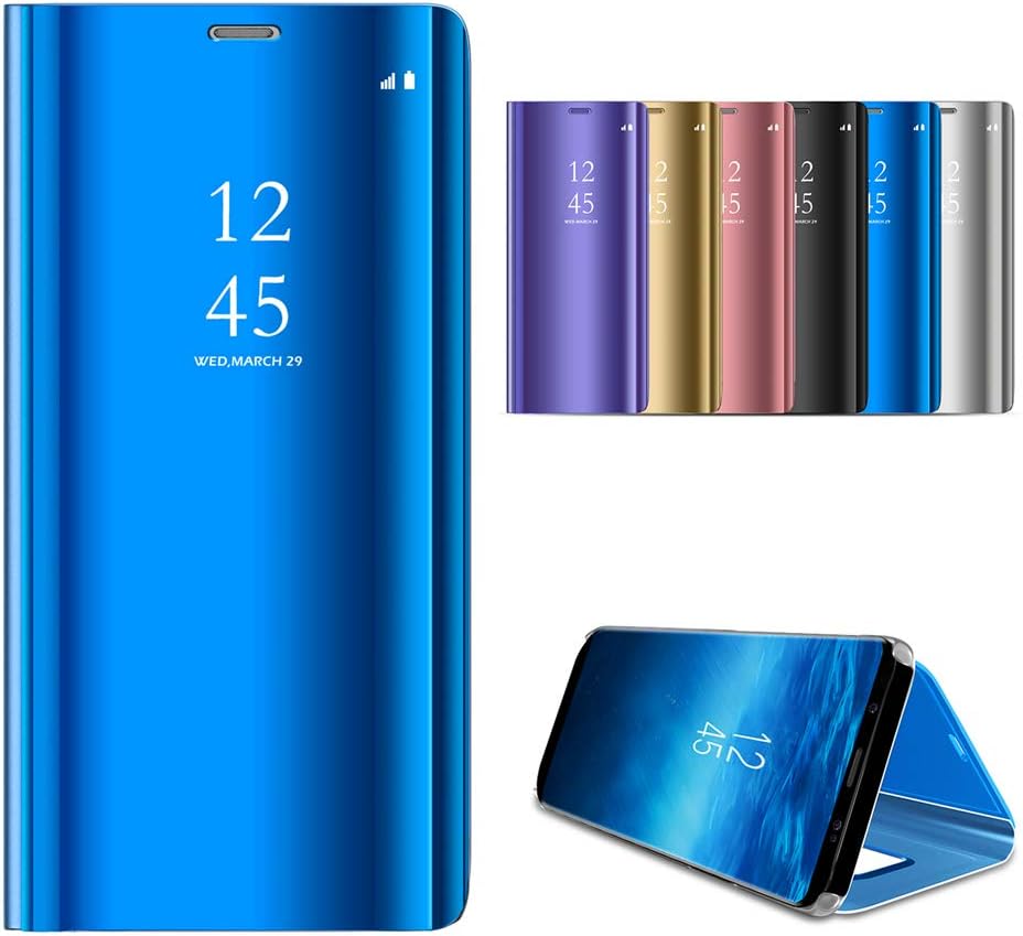 Compatible with Oppo Realme 5 Case, [Pocket] PU Leather Wallet Shockproof Protective Bookstyle Case with Credit Cards Slot and Magnetic Closure Flip Case Blue