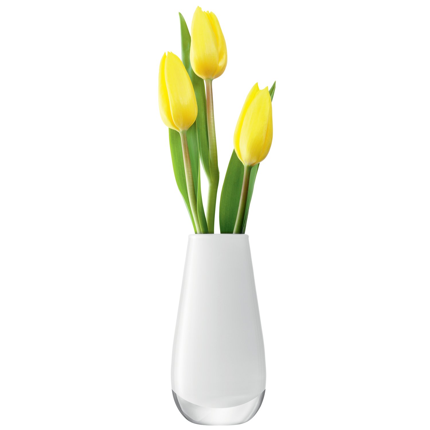 LSA International Flower Color Bud Vase, H5.5", White LAVORIST