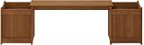 Furinno Hardwood Planter Box Teak Oil Wood Natural 182.12 W x 44.70 H cm view 8