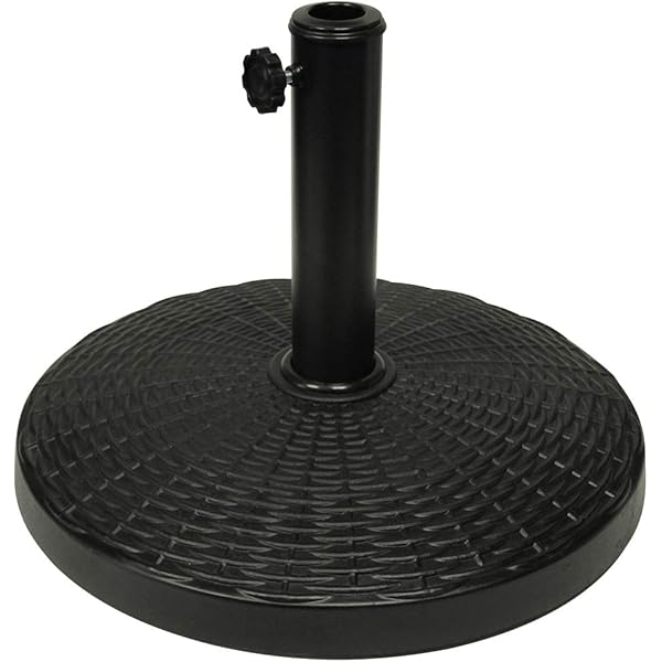 Amazon Com Best Choice Products Fillable Umbrella Base Stand Round Plastic Patio Umbrella Pole Holder For Outdoor Lawn Garden 50lbs Weight Capacity Black Garden Outdoor