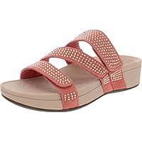 Vionic Women's Pacific Alexis Platform Sandal - Ladies Adjustable Straps Slide Sandals That Include Three-Zone Comfort…