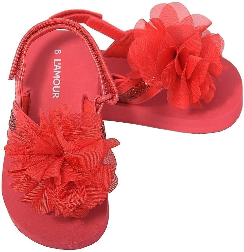 red sequin flip flops