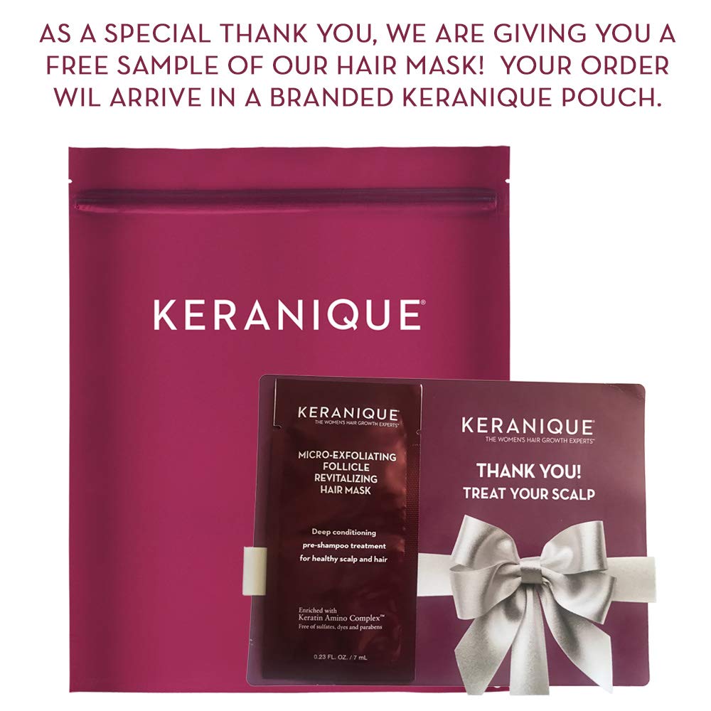 Keranique Intensive Overnight Hair Serum, 2 Fl Oz – Keratin Amino Complex, Sulfate, Dyes and Parabens Free | Helps Grow Longer, Promote Healthy and Strengthen Thinning Hair : Beauty