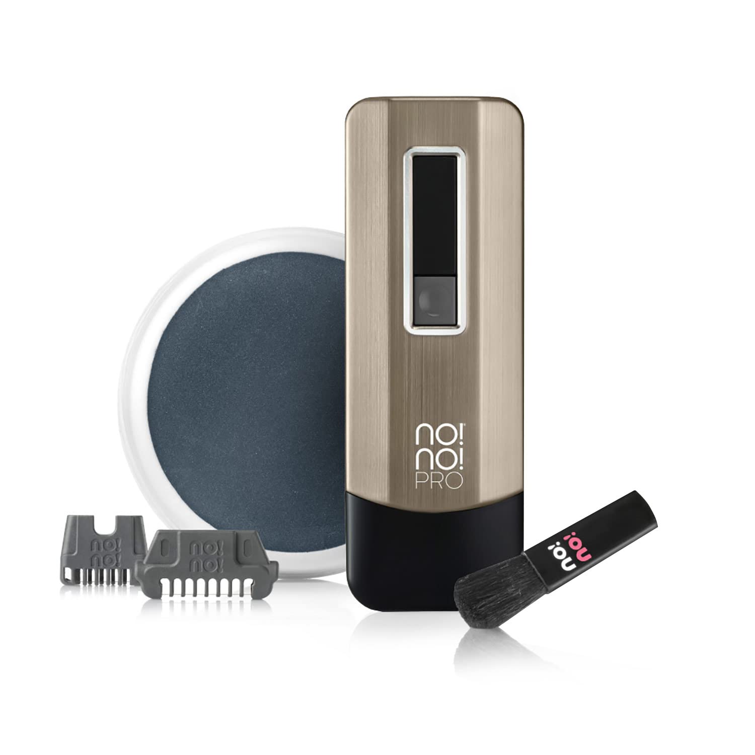 no!no! Pro Hair Removal Device - Treats All Skin Colors and Hair Types - Hair Removal for Women and Men - Flawless Hair Remover for Face & Body Hair (Chrome)