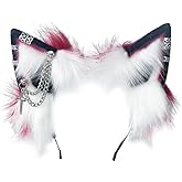 Wzltyrzz Handmade Wolf Fox Cat Ears Animal Headband Clip Cosplay Cute Head Accessories Punk Gothic for Halloween WZED-ALL-B