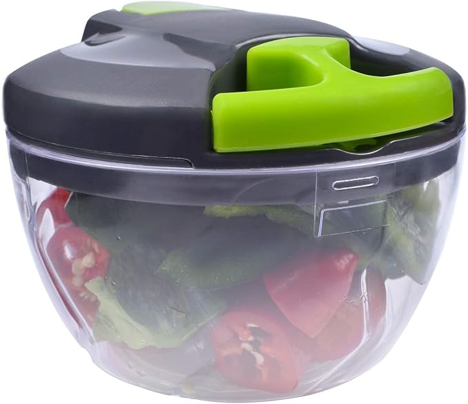 Manual Food Chopper, Compact & Powerful Hand Held Vegetable Chopper