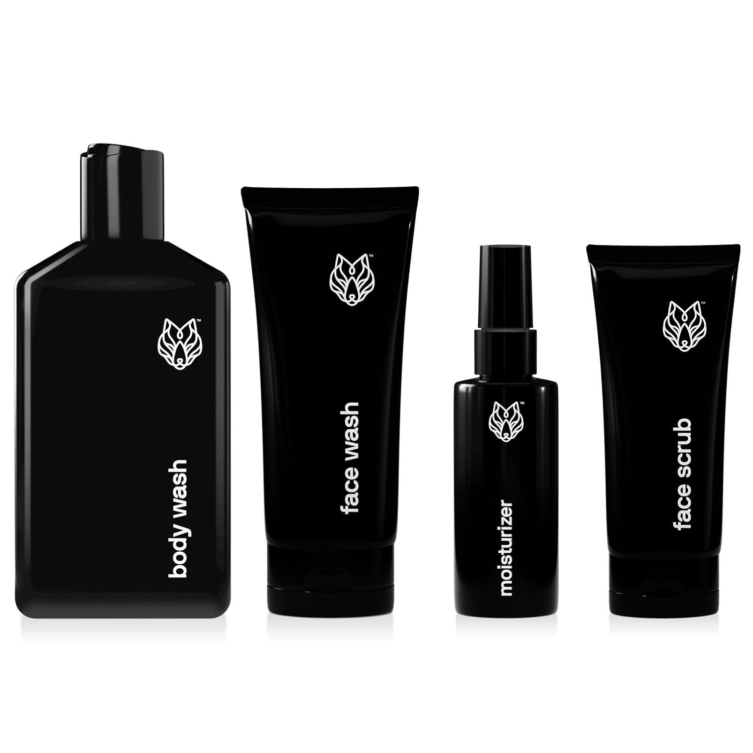 Black Wolf Nation Shower Bundle for Oily Skin Includes