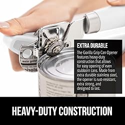 GORILLA GRIP Heavy Duty Stainless Steel Smooth Edge