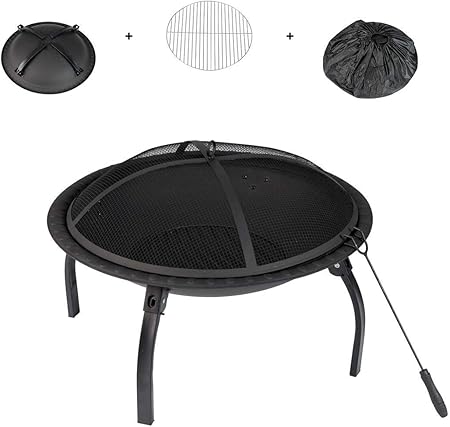 Amazon Com Timmyhouse Patio Fire Pit Bowl Burning Heater