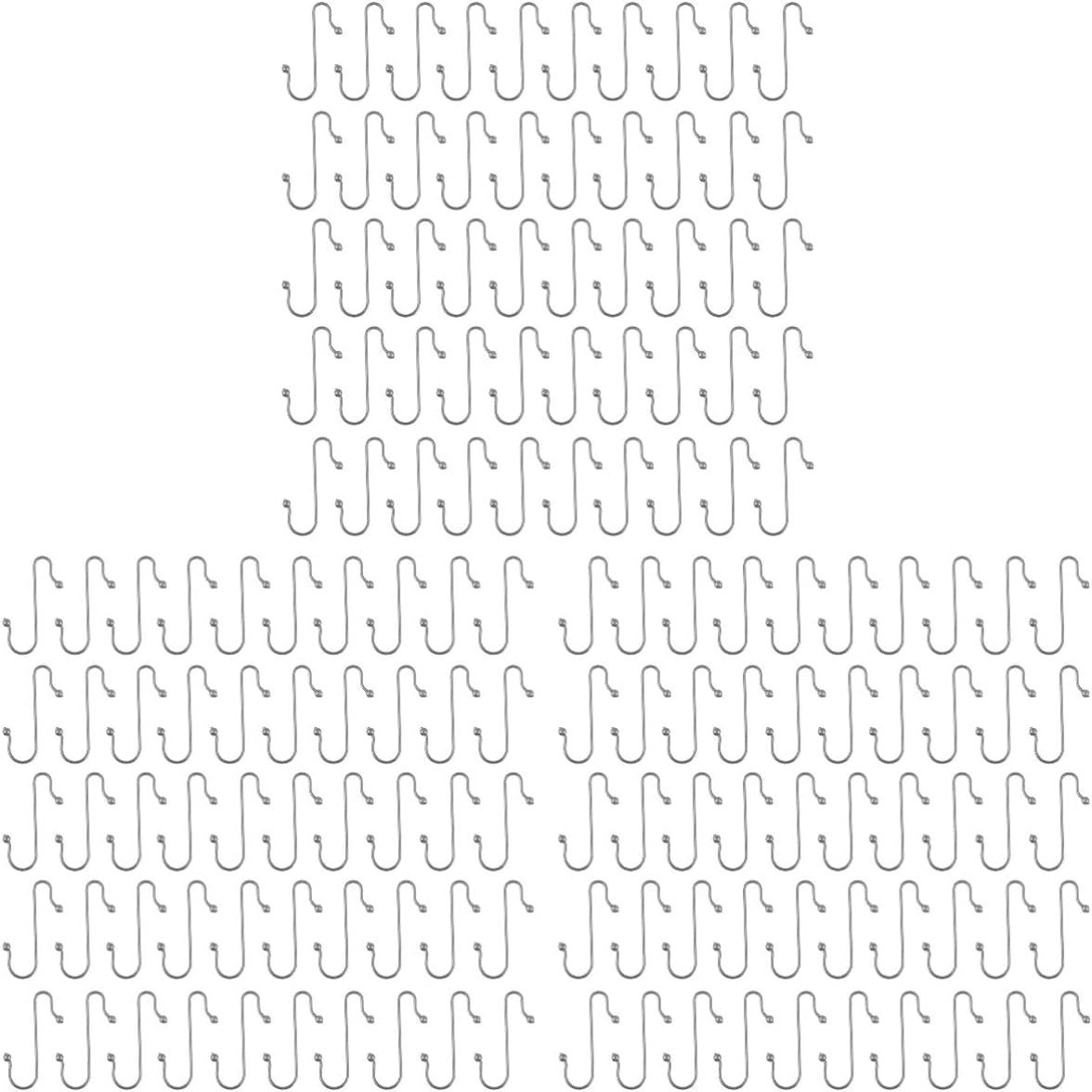 Ornament Hooks - DOITOOL 150pcs Stainless Work Beads with Hooks Hook Steel Supplies Holiday Shape Ball Use Wreaths Balloon Hanger Shaped Kitchen Garden Decoration Party Trees Christmas Decorations Cm Tree