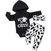 KANGKANG Newborn Baby Girl Long Sleeve Hoodie Pullover Sweatshirt Pants Set Infant Fall Winter Outfits