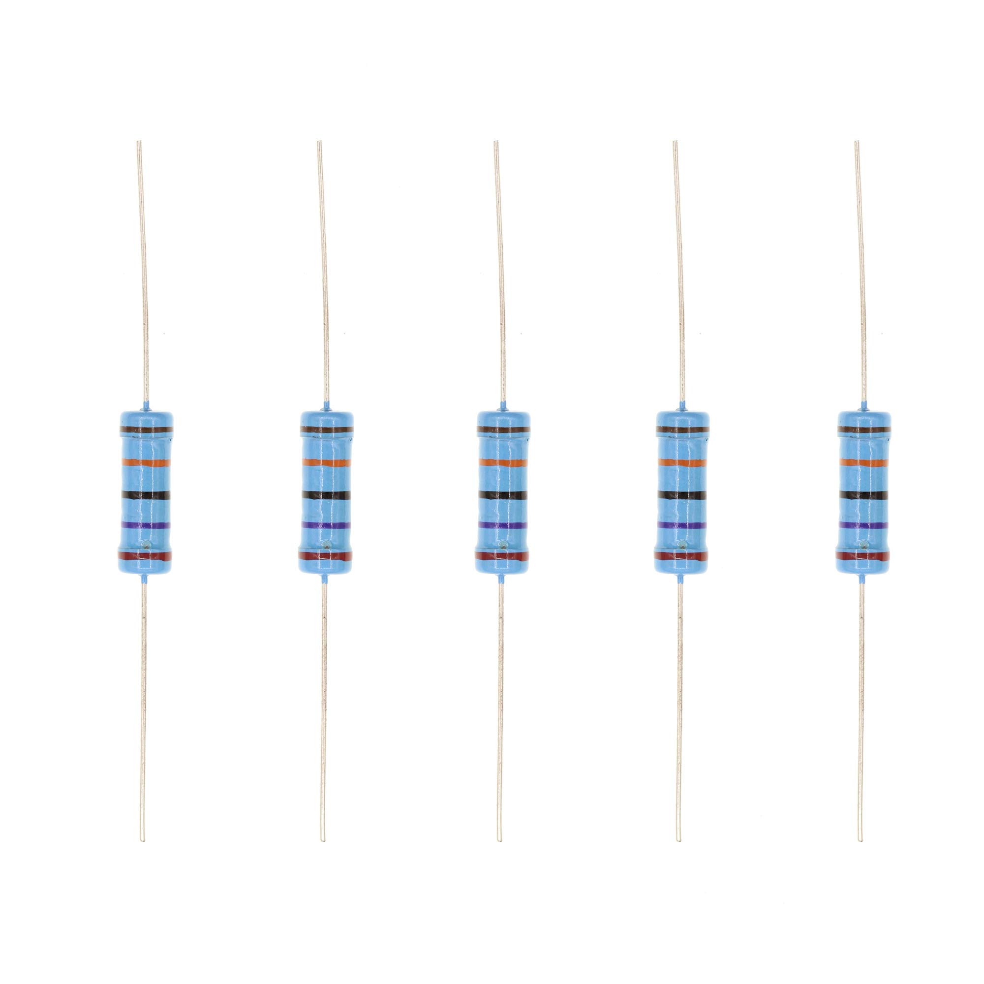 HUABAN 20PCS 3W 3 Watts 270K Ohm 1% Metal Film Resistor