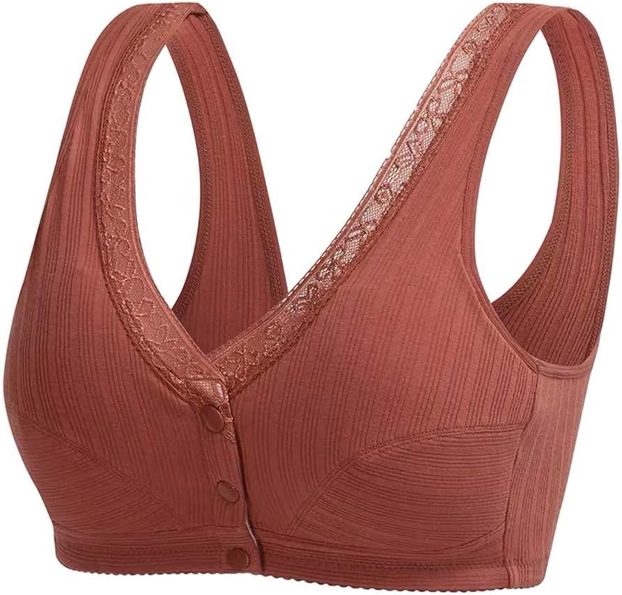 Everyday Cozy Bras Front Closure Comfort Evolution Lace Wire Free Bra