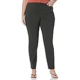 Briggs New York Women's Plus Size Super Stretch Millenium Welt Pocket Pull On Pant (Average & Short Length)