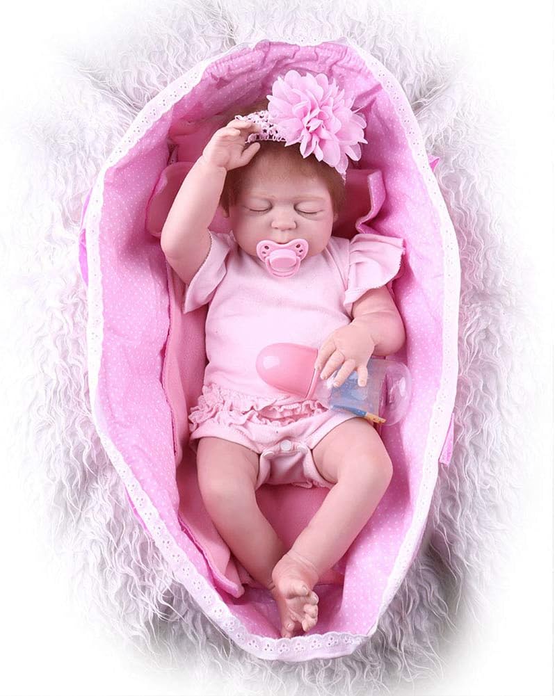 Prezzo ZCPDP Lifelike Dolls Reborn Ragazze 55cm Reale Morbido Silicone Realistico Newborn Reale Looking Reborn Dolls Occhi Chiusi Offerte