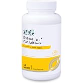 Klaire Labs SFI Health Osteothera Plus Ipriflavone Tablets, 120 Tablets | Hypoallergenic &amp; Multifactorial Calcium Complex &amp; Isoflavone Derivative Bone Support Formula with Vitamin K, D3, Magnesium
