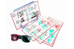 Visual Correction，Stereo Eye Training Device, Vision Therapy, Red/Green, Incompatibility, Training Cards, More Powerful and e