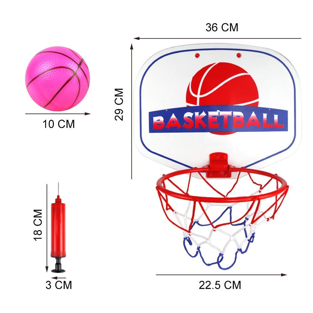 Akokie Basketball Hoop Mini Basketball Net Indoor Ball Pump Kids Girls Boys 3 4 5 6 Years Old