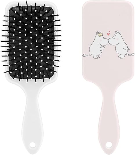 Amazon Co Jp ムーミン リトルミィ パドルブラシ ヘアブラシ くし 絡まない 頭皮マッサージ おしゃれ Zarker レディース メンズ 兼用 マッサージブラシ ツヤ サラサラ 頭皮ケア キャラクター 人気 かわいい 便利 人気 ホーム キッチン