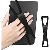 SEPTBEAM Ergonomic Silicone Hand Strap Holder for Kindle and Teblets - Handed Reading, Minimize Drops & Fatigue for Kindle Paperwhite/Kobo/Oasis/E-Book/Mini Teblets/Phone(Black)
