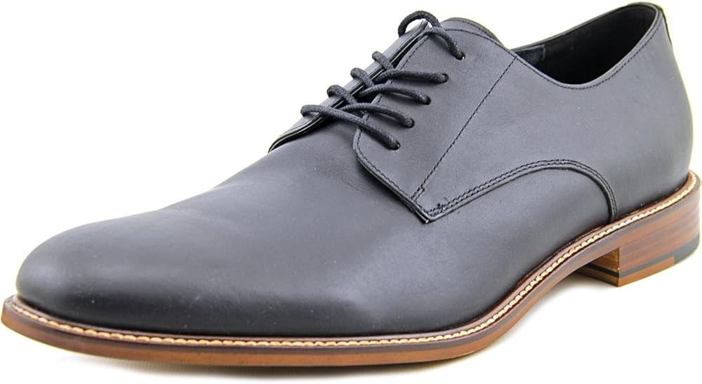 Aston Grey Mens Orlando Leather Lace Up Dress Oxfords